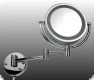 Doppel LED-Schminkspiegel 5-Fach-ZOOM mit LED-Licht